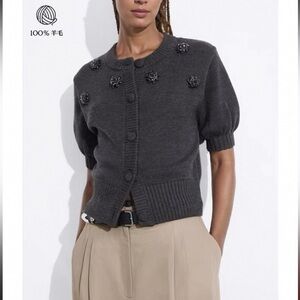 & Other Stories Charcoal Knit Sweater